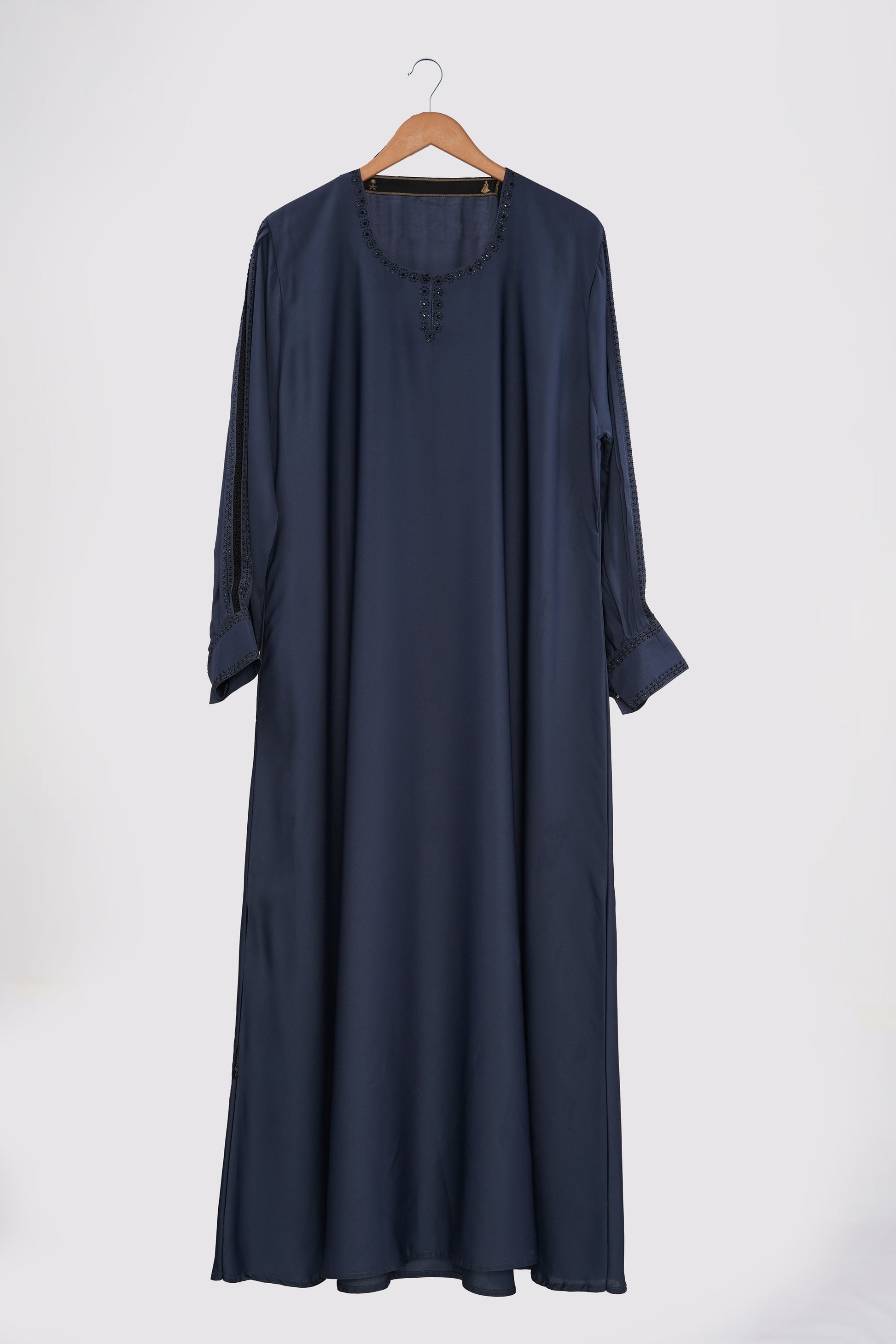 Navy Nida Embellished Abaya