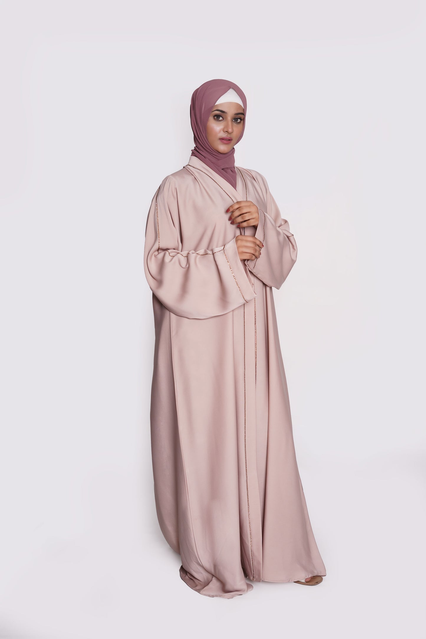 Nude Beige TikTok Nida Abaya