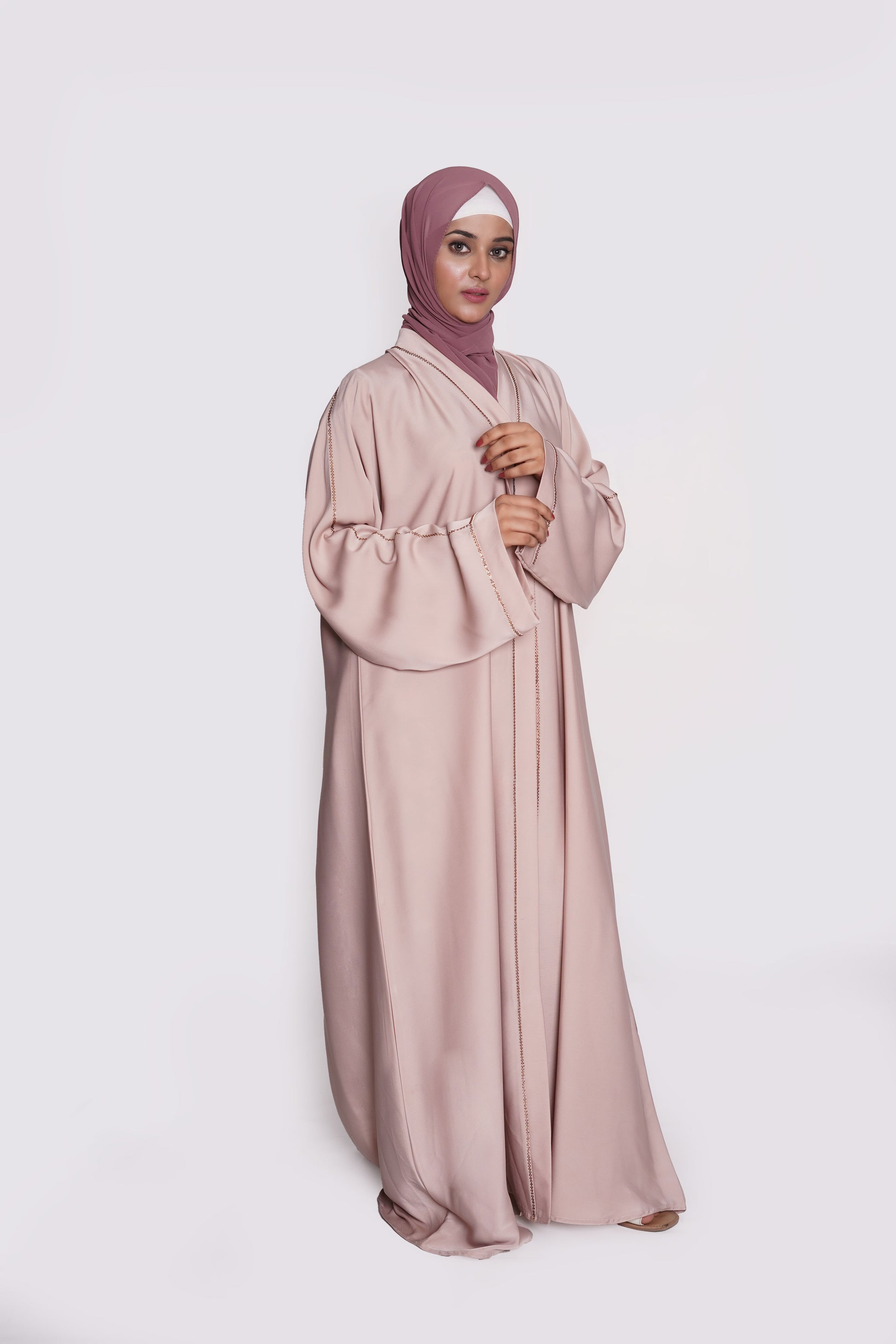 Nude Beige TikTok Nida Abaya
