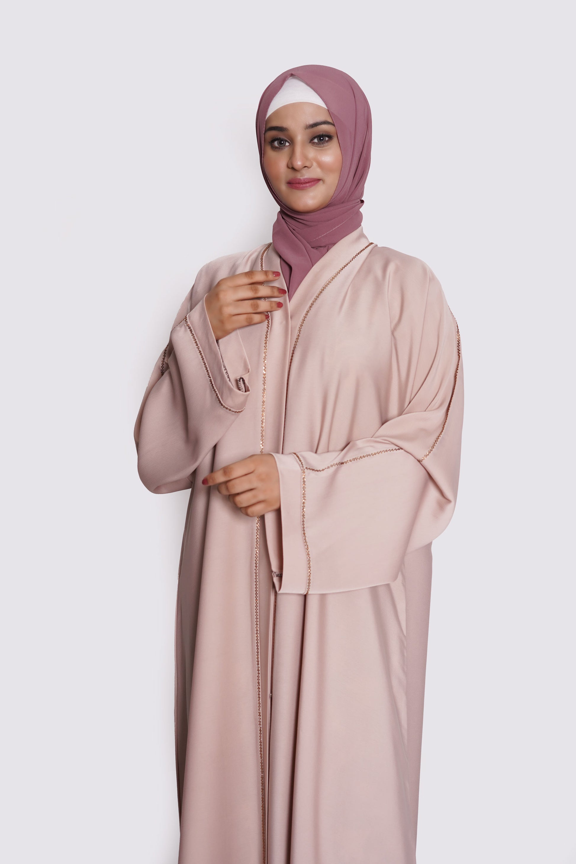 Nude Beige TikTok Nida Abaya