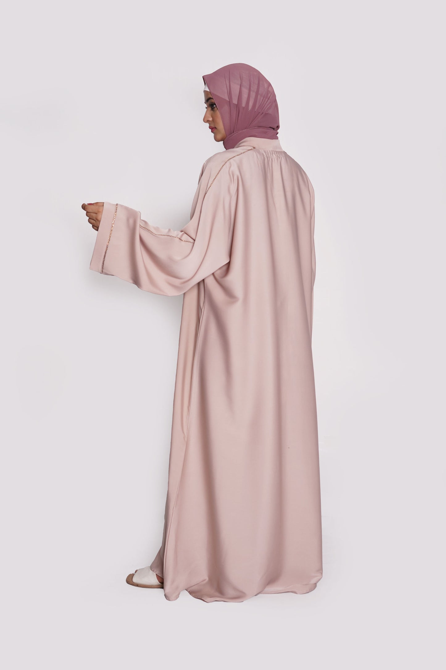Nude Beige TikTok Nida Abaya