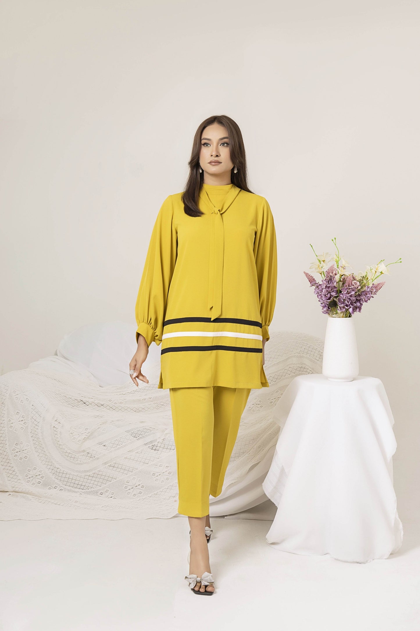 Olive Glow casual dress