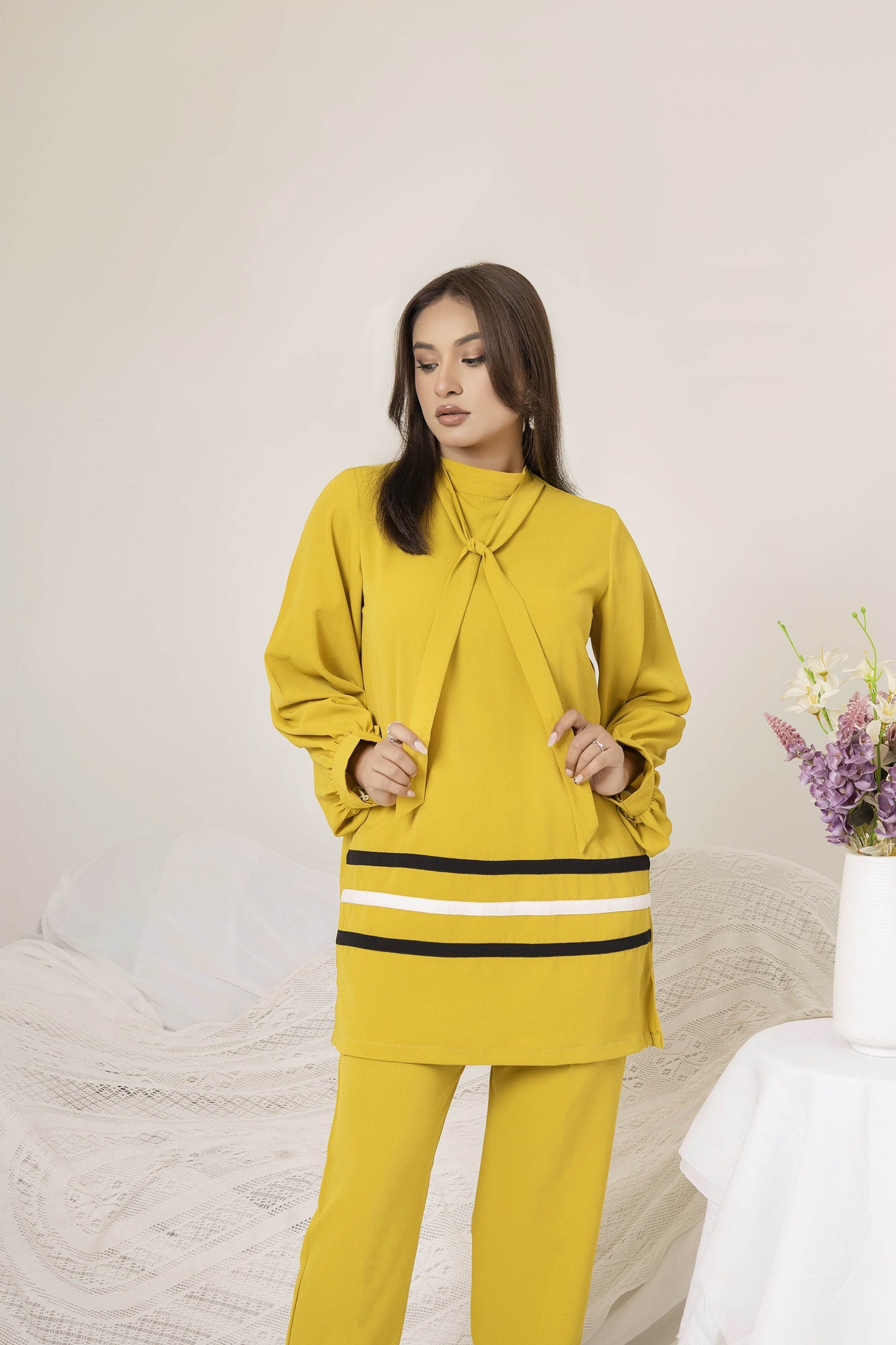 Olive Glow daily wear designer dress