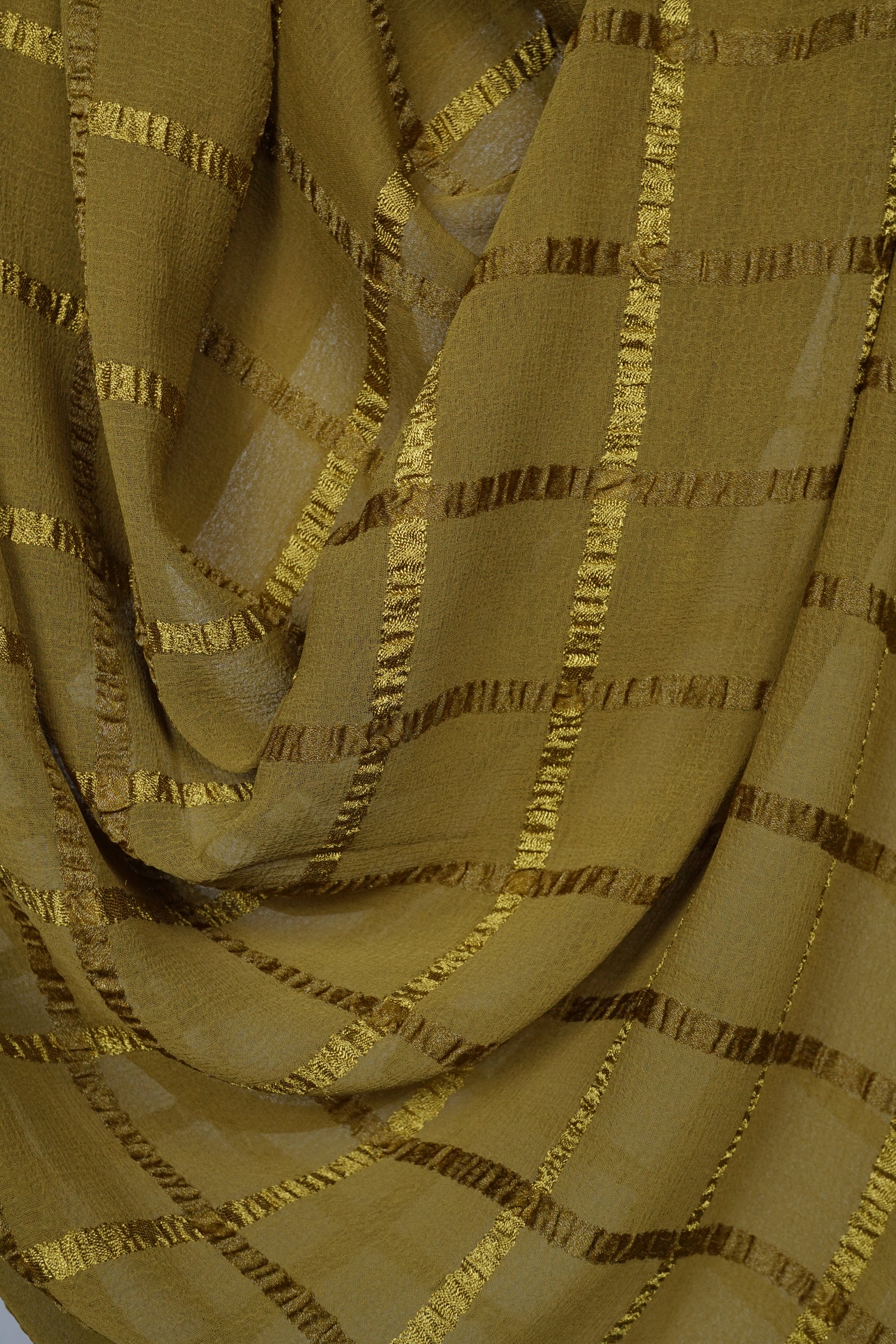 Olive Marble Grid  Hijab