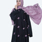 Open Black Abaya