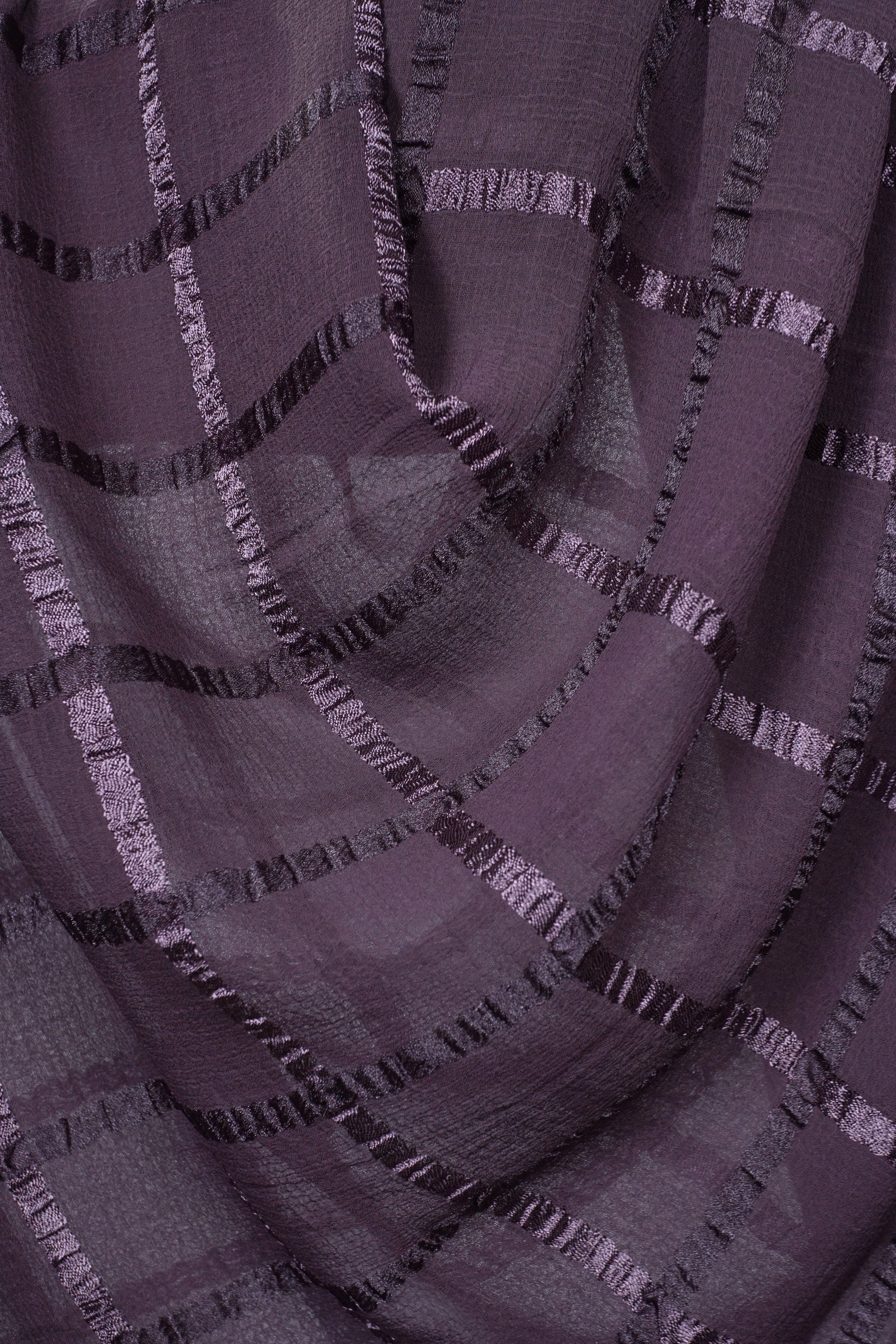 Plum Marble Grid Hijab