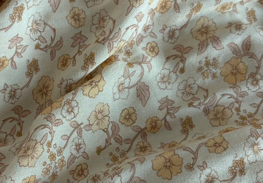Premium Ivory Floral Print Namaz Chaddar