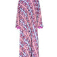 Striped Printed Maxi Abaya
