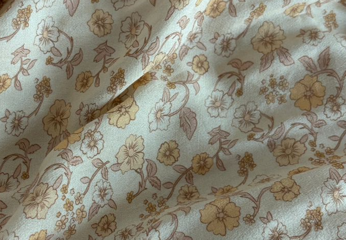 Premium Ivory Floral Print Namaz Chaddar – Full Coverage  Modest Prayer Dress for Women