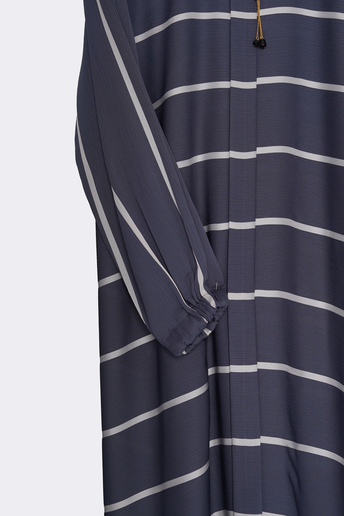 Slate Purple Striped Zoom Abaya