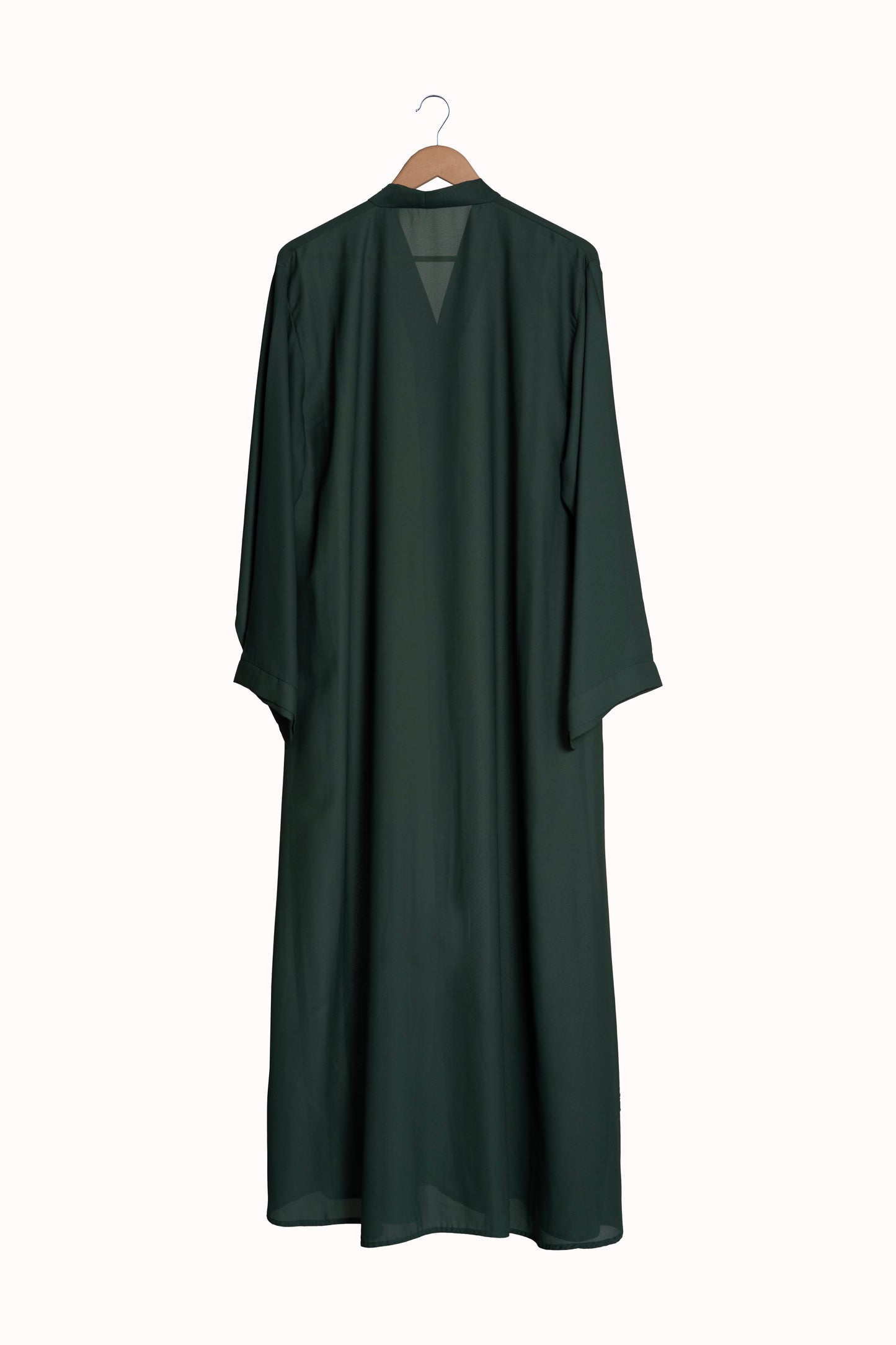 Soft Green Open Abaya with matching Hijab | Essential Drape Kimono Cardigan | Modest Solid Colour Cover-Up (Copy)