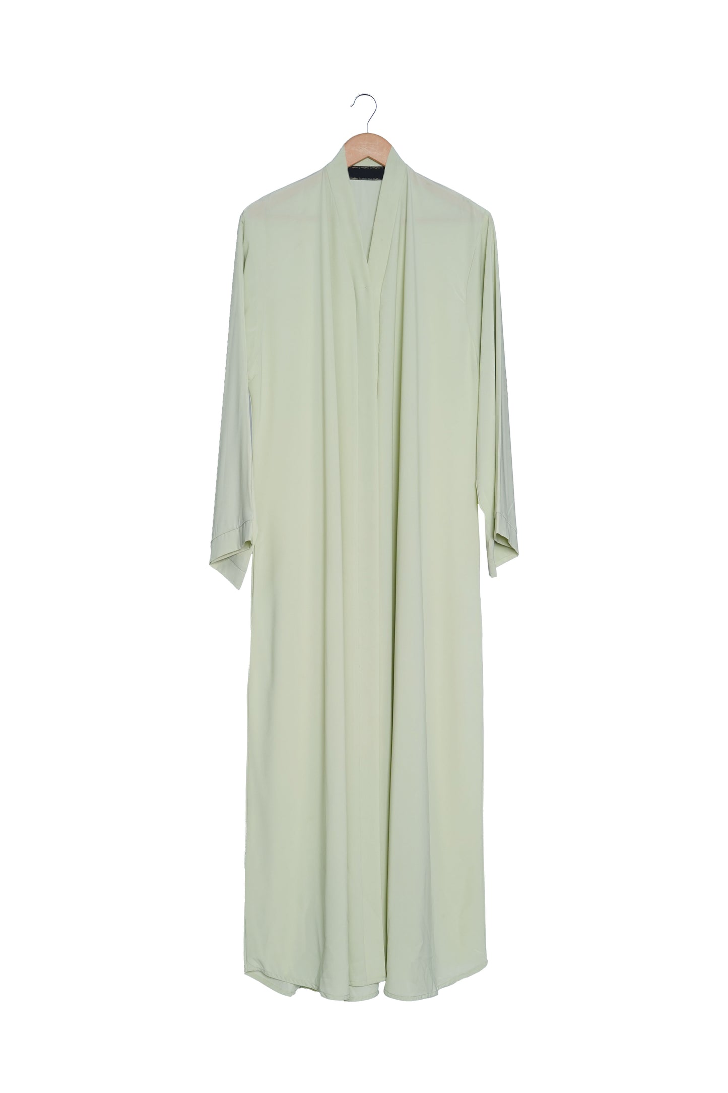 Soft Pistachio Green Open Abaya