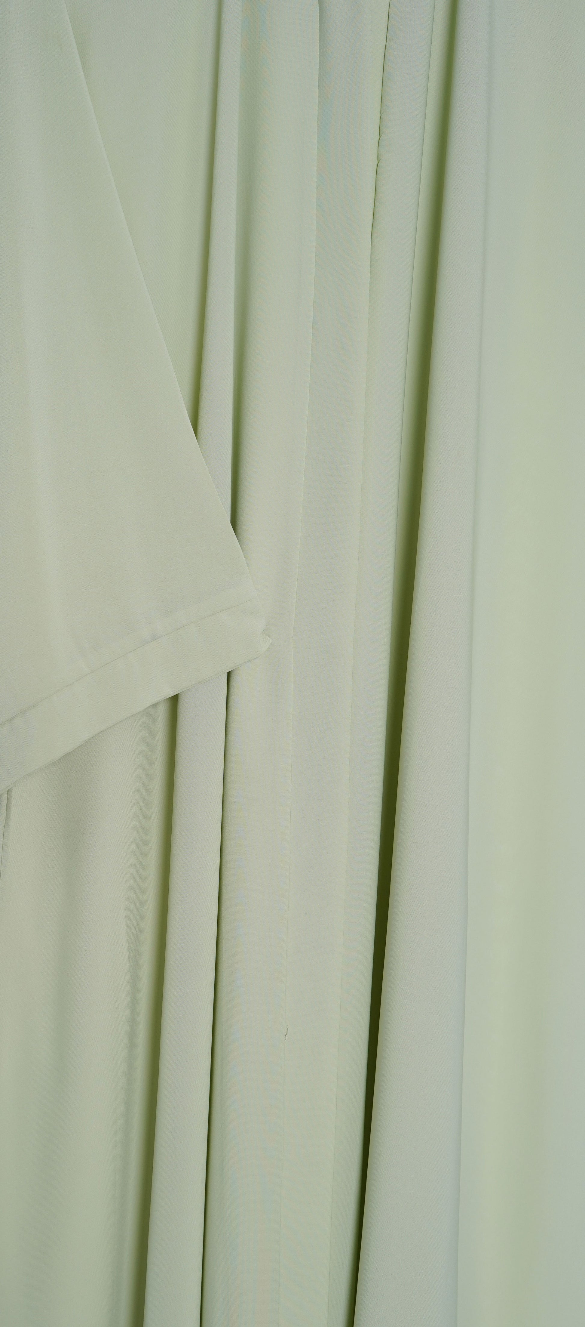 Soft Pistachio Green Open Abaya