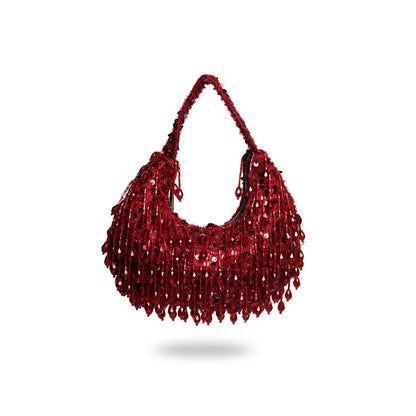 Tassel Noir Claret Red Bag