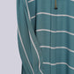 Teal Striped Zoom Abaya