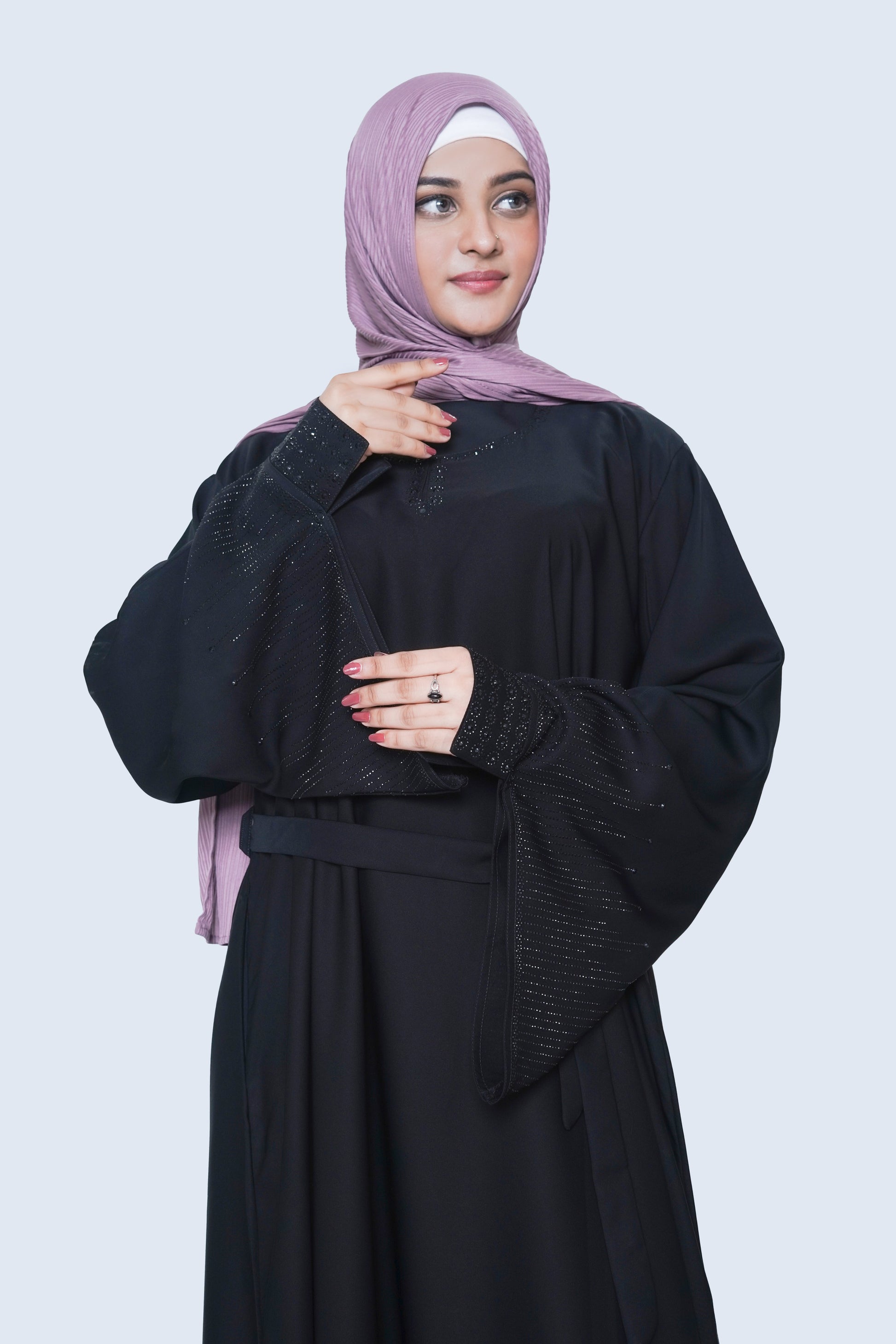 Timeless Black Nida Abaya