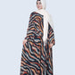 Wave Printed Nida Georgette Abaya 
