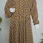 brown-yellow-zigzag-printed-abaya-pocket summer online abaya detail