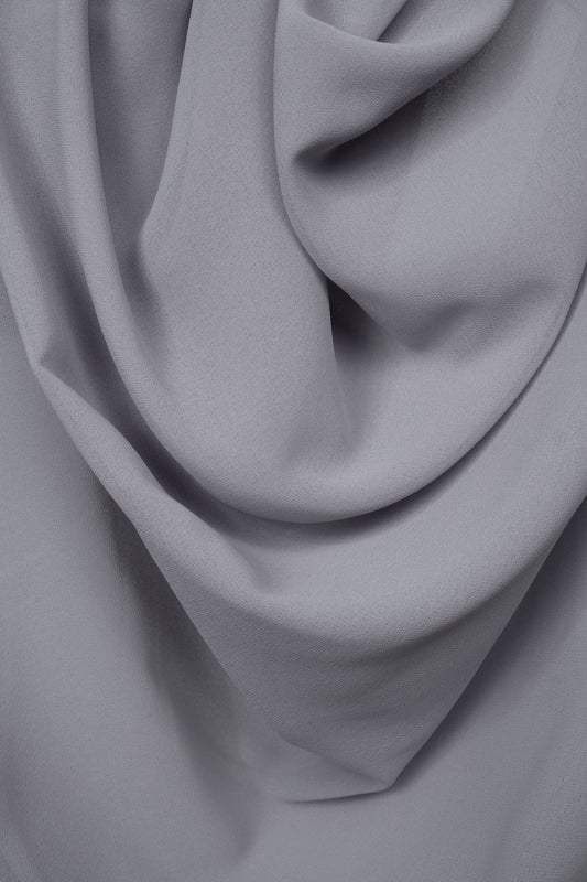 Steel Grey Georgette Hijab