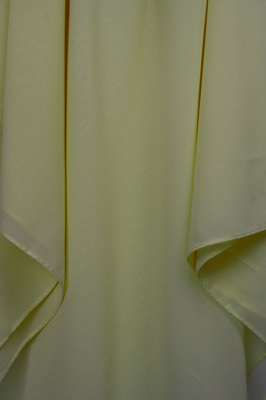 Lime Georgette Hijab