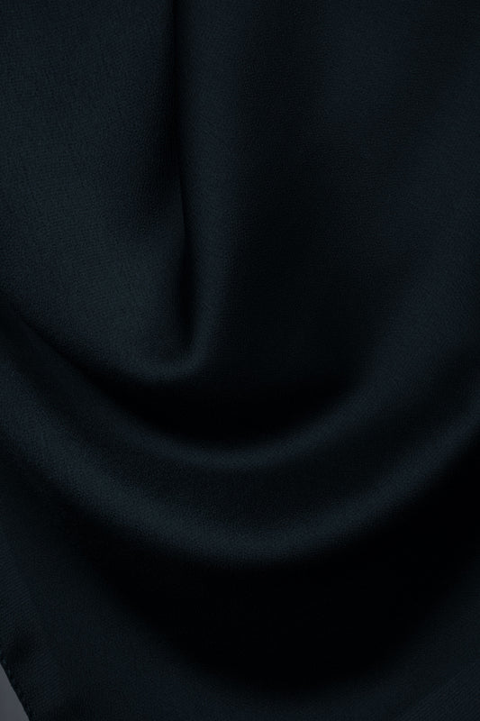 Black Silk Hijab