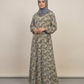 mulaabis-cream-floral-printed-abaya-pockets|online abaya pakistan