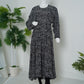  summer-black-floral-printed-abaya-pocket| online abaya pakistan